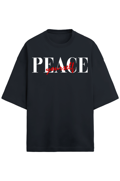 Peace Unisex Terry Oversized T-Shirts