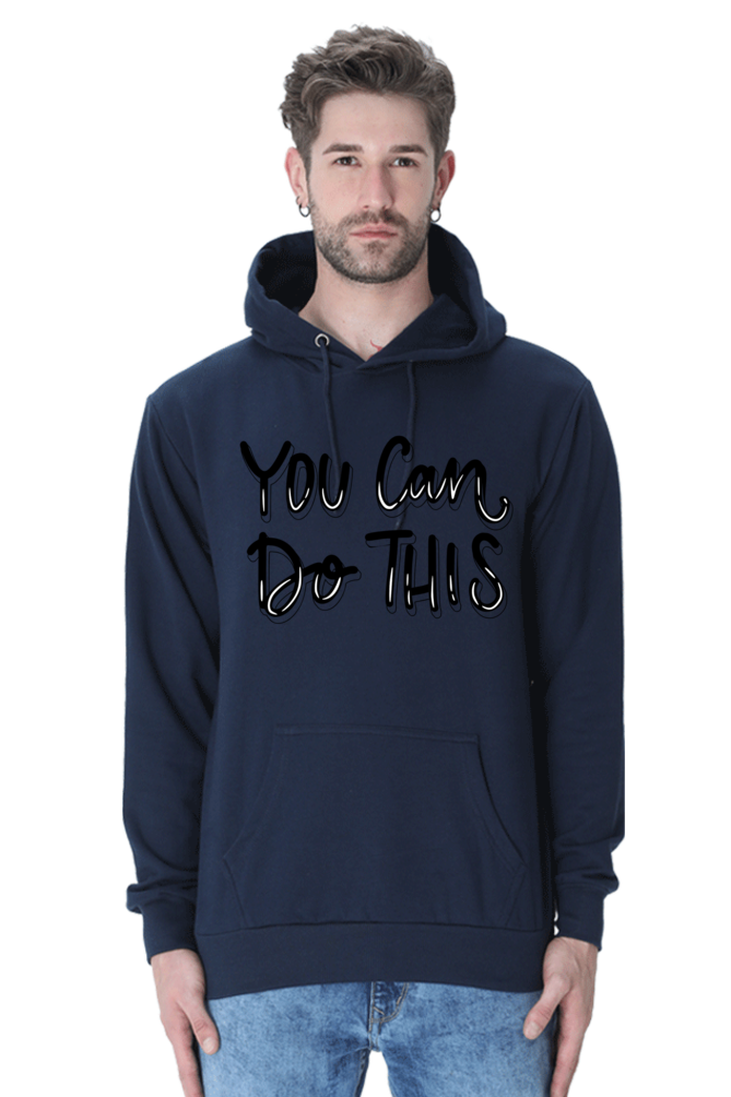 You can do this Casual Hoodie Navy Blue