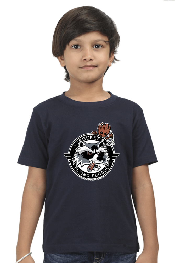 Rocket Academy Kids T-Shirt Navy Blue