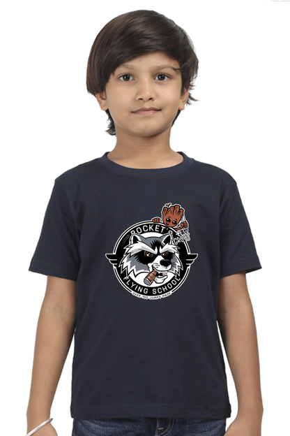 Rocket Academy Kids T-Shirt Navy Blue