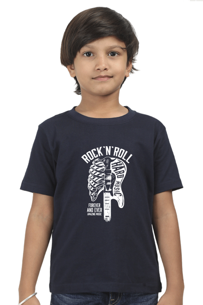 Rock n Roll Kids T-Shirt Navy Blue