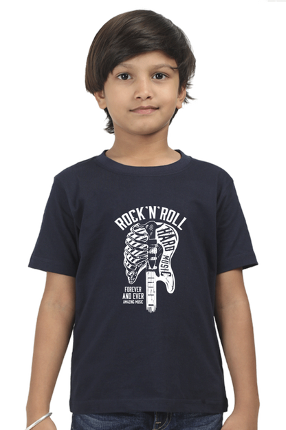 Rock n Roll Kids T-Shirt Navy Blue