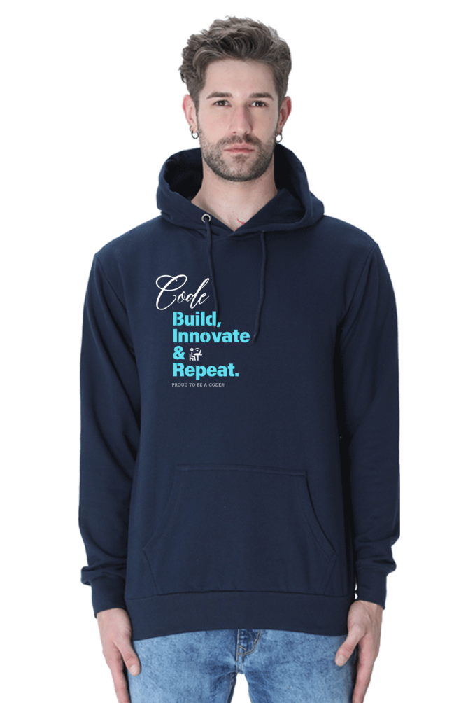 Coder Casual Hoodie Navy Blue