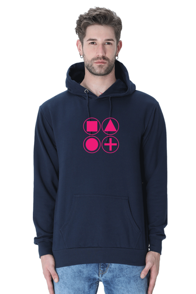 Game Squid Casual Hoodie Navy Blue