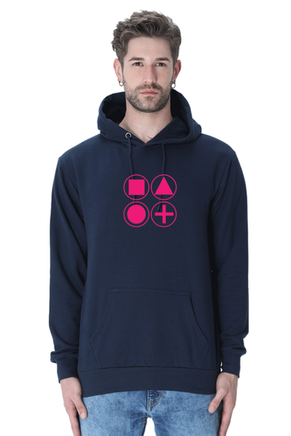 Game Squid Casual Hoodie Navy Blue