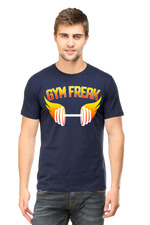 Gym freak Half Sleeve T-Shirt Navy Blue
