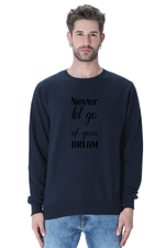 Never Let go Casual Sweatshirt Navy Blue