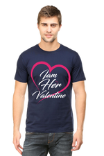 Her Black Half Sleeve T-Shirt Navy Blue