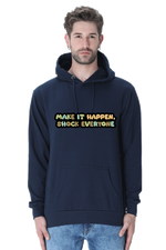 Make it Happen Casual Hoodie Navy Blue