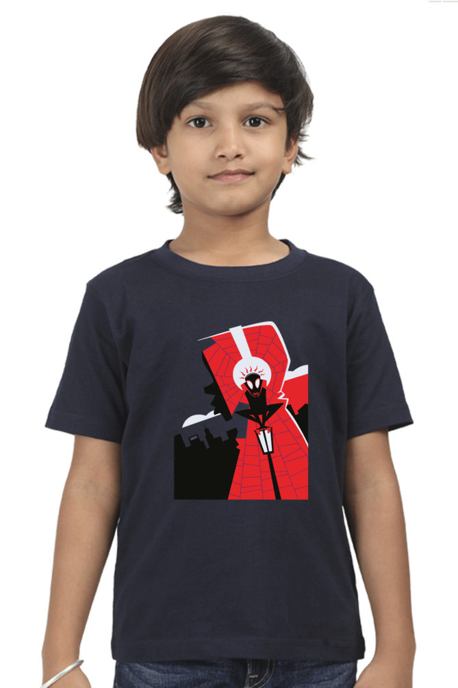 Web Kids T-Shirt Navy Blue