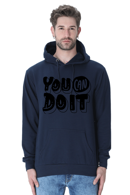 You can Unisex Casual Hoodie Navy Blue