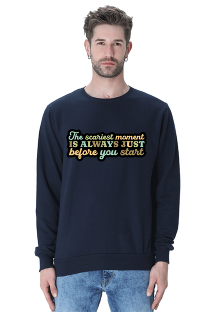 Start Unisex Casual Sweatshirt Navy Blue