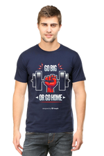 Go Big Half Sleeve T-Shirt Navy Blue