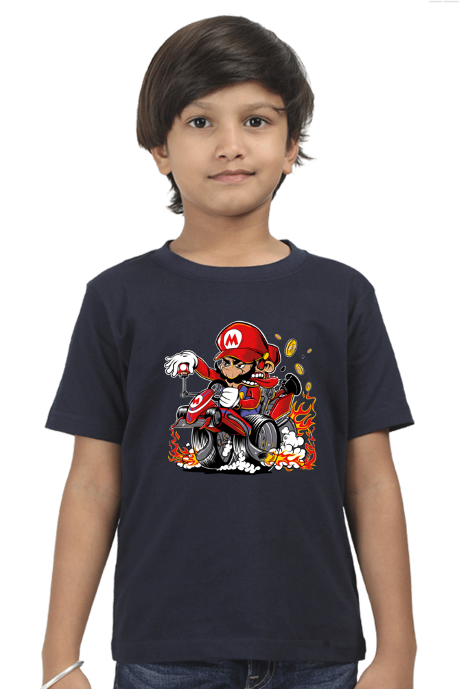 Mario Kid's T-Shirt Navy Blue