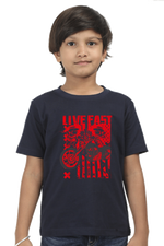 Bike Kid's T-Shirt Navy Blue