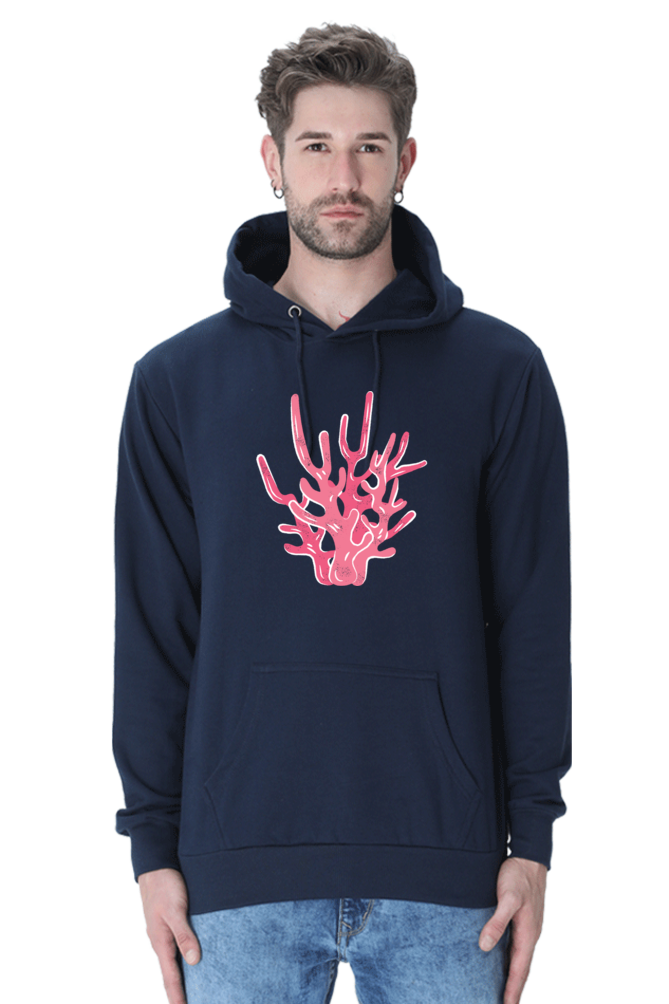 Coral Unisex Casual Hoodie