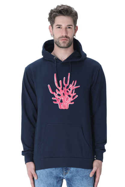 Coral Unisex Casual Hoodie