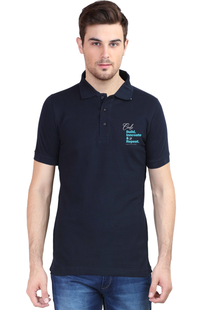 Coder Mens Polo T-Shirt S