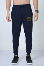 Yellow Vibe Jogger Navy Blue