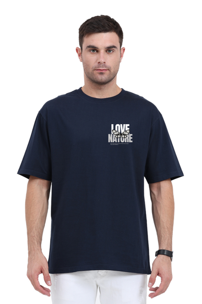 Nature Oversized T-Shirt Navy Blue