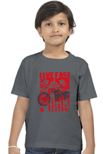 Bike Kid's T-Shirt Steel Grey