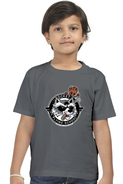 Rocket Academy Kids T-Shirt Steel Grey