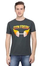 Gym freak Half Sleeve T-Shirt Steel Grey