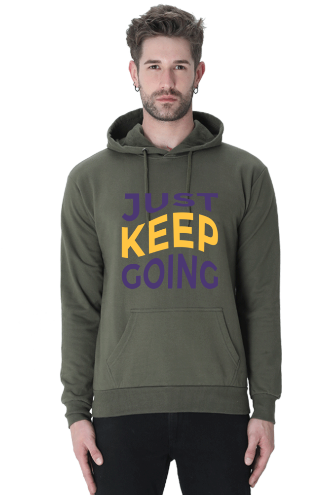 Just Keep Going Unisex Casual Hoodie