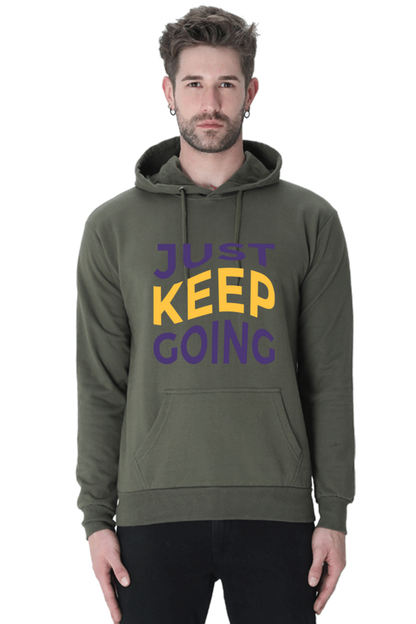 Just Keep Going Unisex Casual Hoodie