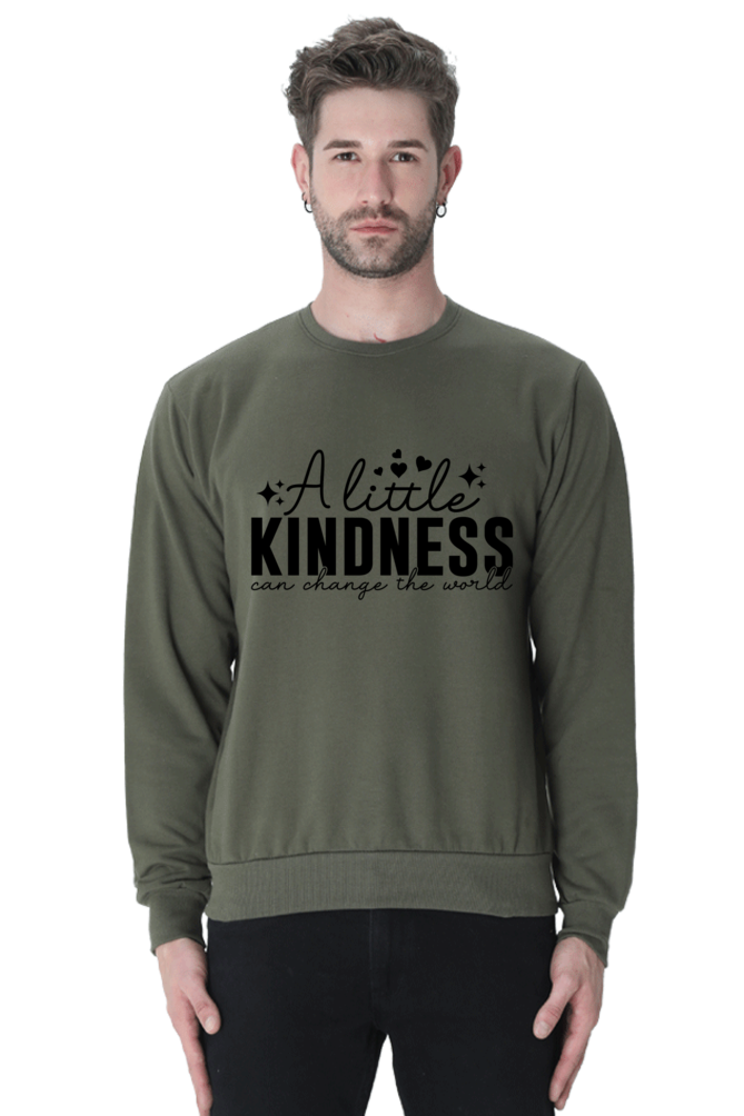 A Little Kindness Casual Sweatshirt Olive Green