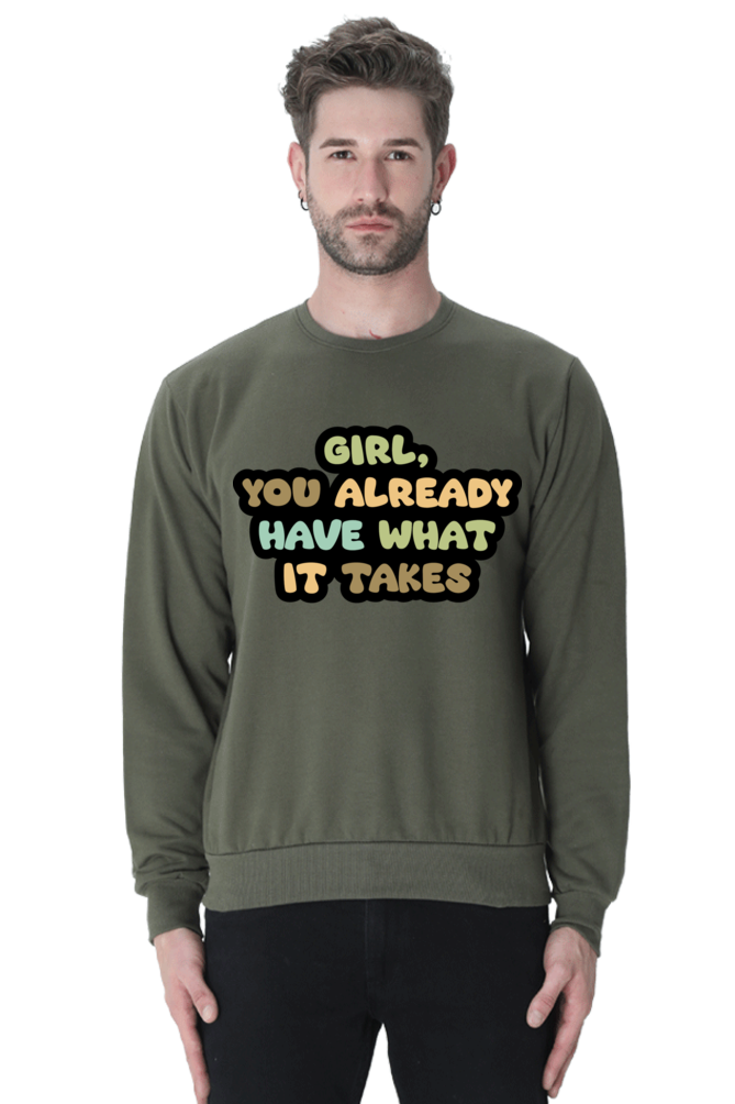 Girl Unisex Casual Sweatshirt