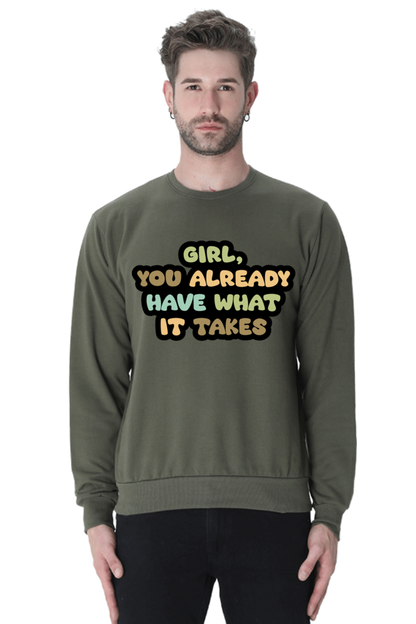 Girl Unisex Casual Sweatshirt