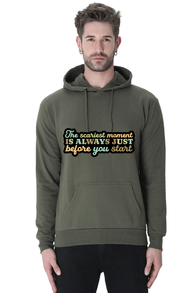 Start Unisex Casual Hoodie Olive Green