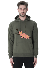 Sakura Casual Hoodie Olive Green