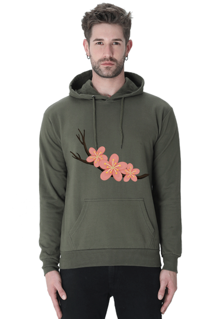 Sakura Casual Hoodie Olive Green