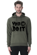 You can do it Casual Hoodie Olive Green