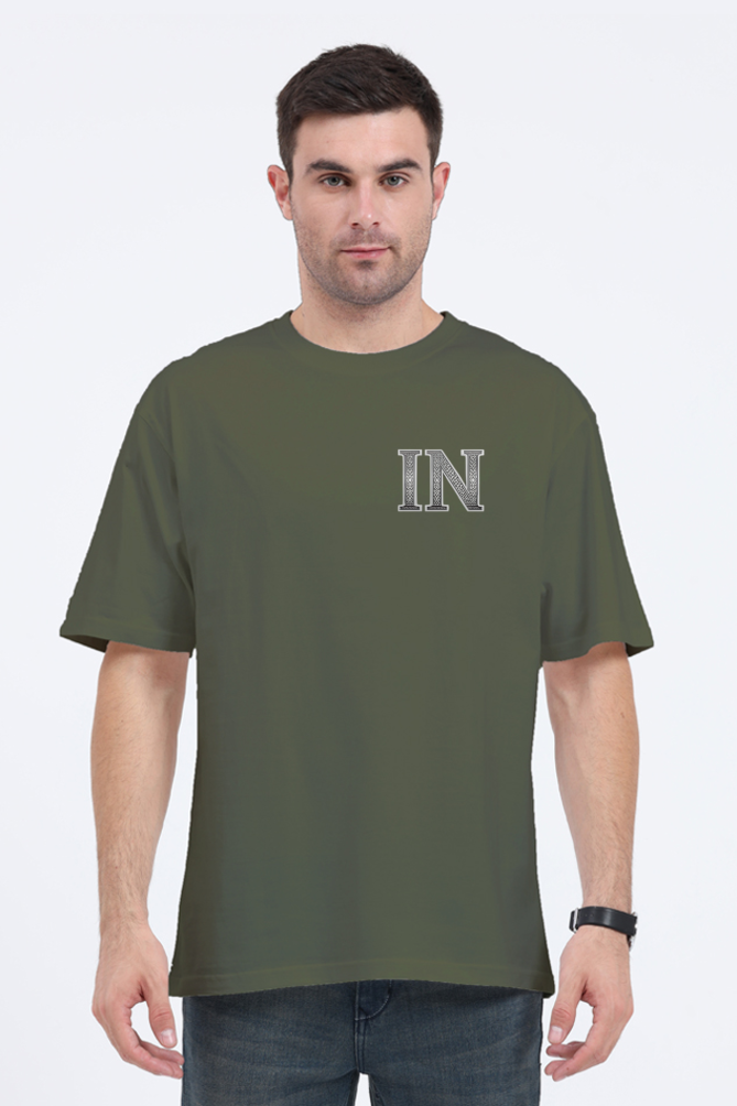 India Oversized T-Shirt Olive Green