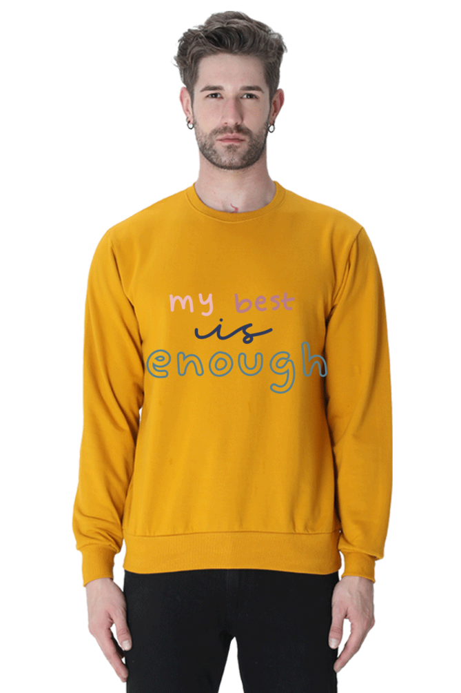 My Best is Enough Casual Sweatshirt Mustard Yellow