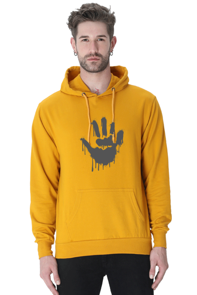 Palm Casual Hoodie Mustard Yellow