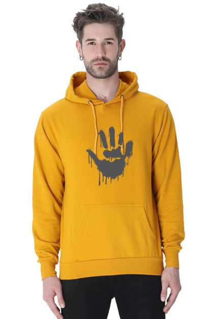 Palm Casual Hoodie Mustard Yellow