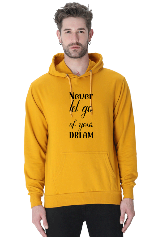 Never let go Casual Hoodie Mustard Yellow