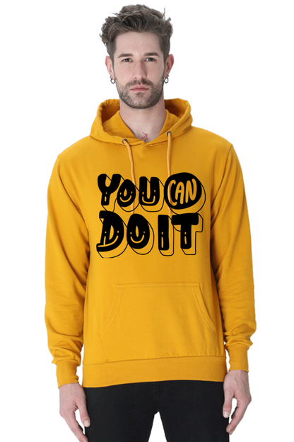 You can do it Casual Hoodie Mustard Yellow