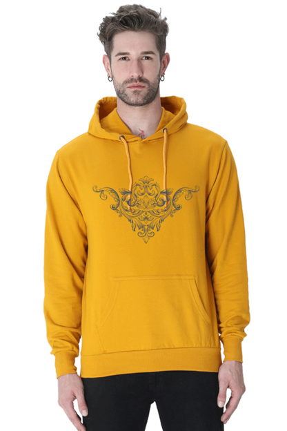 Royal Unisex Casual Hoodie Mustard Yellow