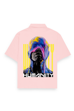 Humanity Oversized Shirt Light Baby Pink