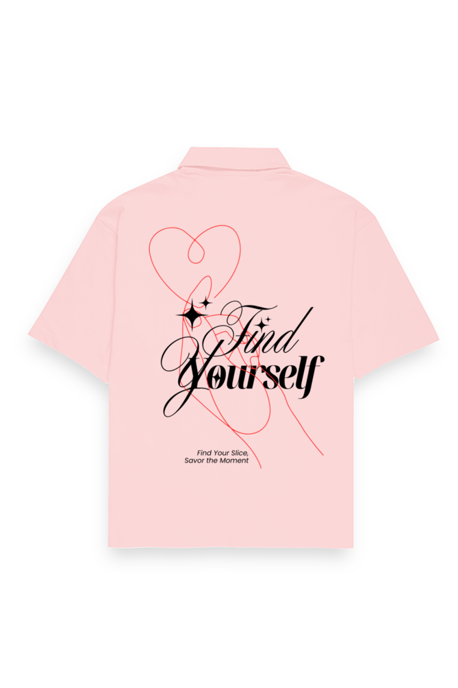Find Oversized Cotton Shirt Light Baby Pink