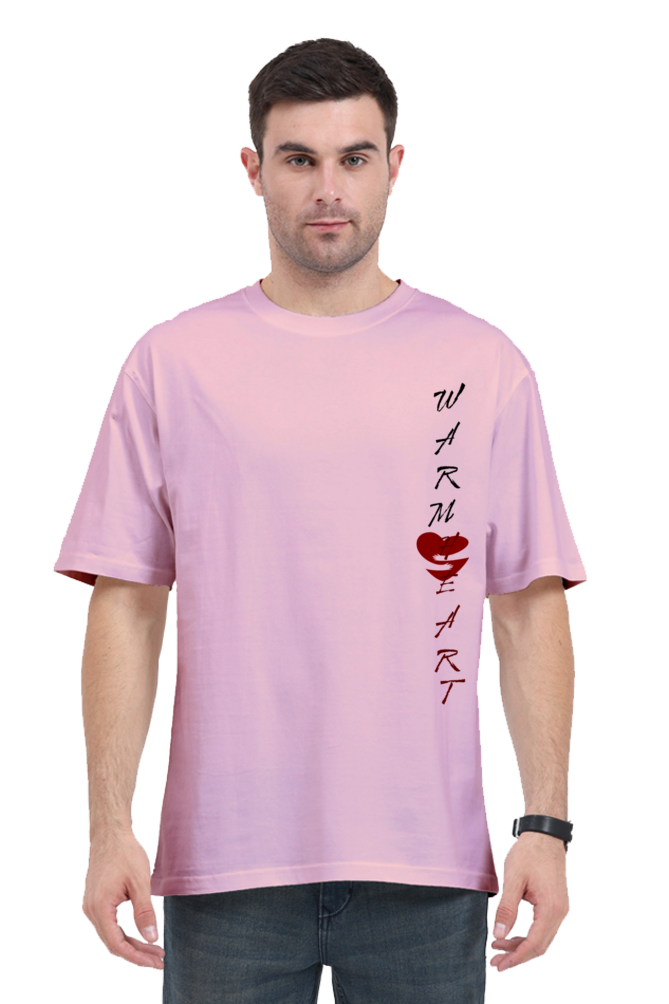 Warm Hearts Oversized T-Shirt Light Baby Pink