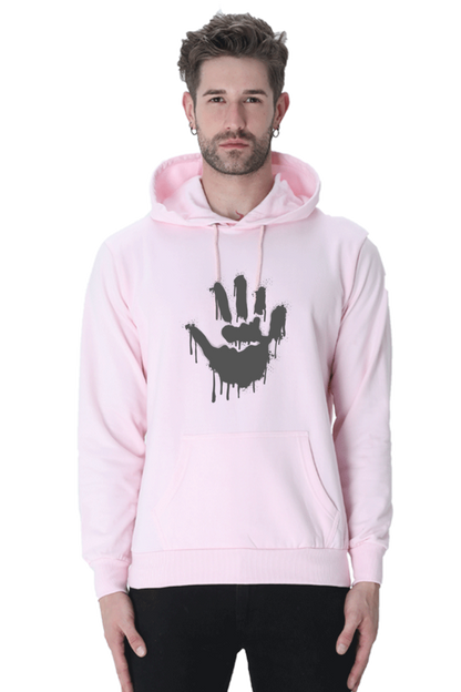 Palm Unisex Casual Hoodie Light Baby Pink