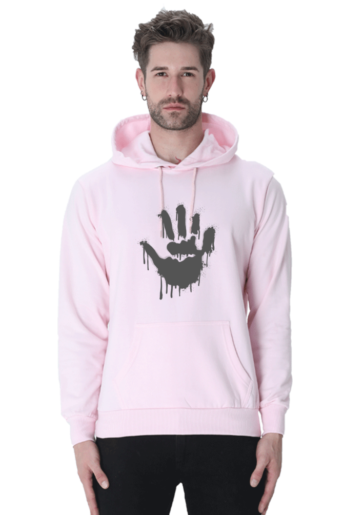 Palm Casual Hoodie Light Baby Pink