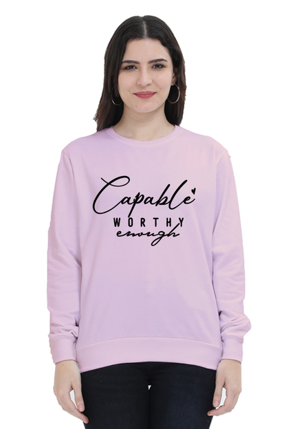 Capable Casual Sweatshirt Light Baby Pink