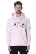 Embrace Change Casual Hoodie Light Baby Pink
